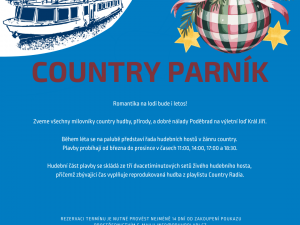 Vánoční dárkový poukaz na plavbu s Country radiem pro 2 osoby v hodnotě 1580 Kč